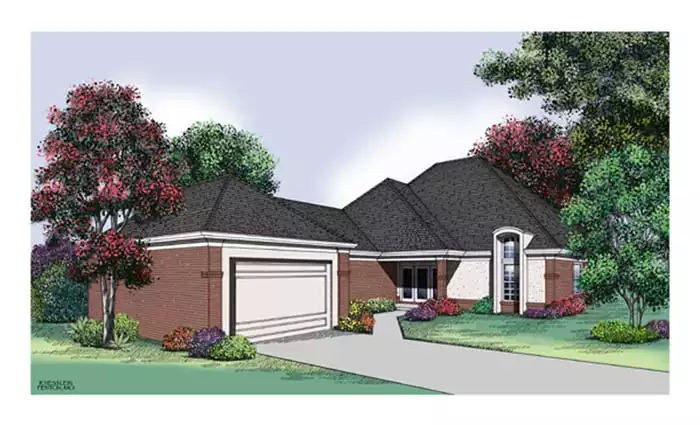 image of small cottage house plan 6550